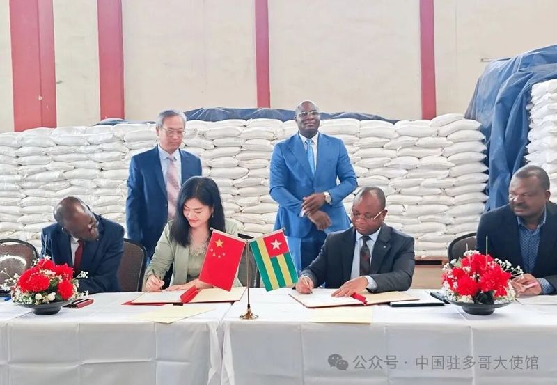 中国援多哥紧急粮援项目举行交接仪式2.jpg